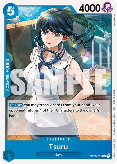 Tsuru (Tournament Pack 2025 Vol. 4) (OP-PR) #OP06-051 Rare (Near Mint) One Piece Promotion Cards One Piece Card Game: 2022