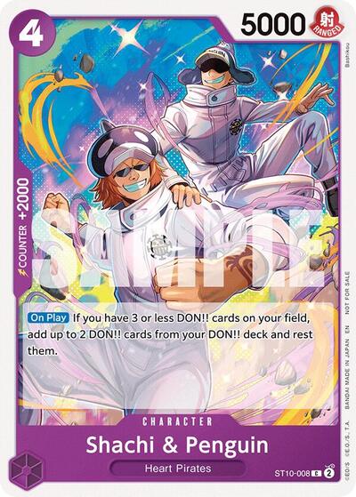 Shachi & Penguin (Tournament Pack 2025 Vol. 4) (OP-PR) #ST10-008 Common (Near Mint) One Piece Promotion Cards One Piece Card Game: 2022