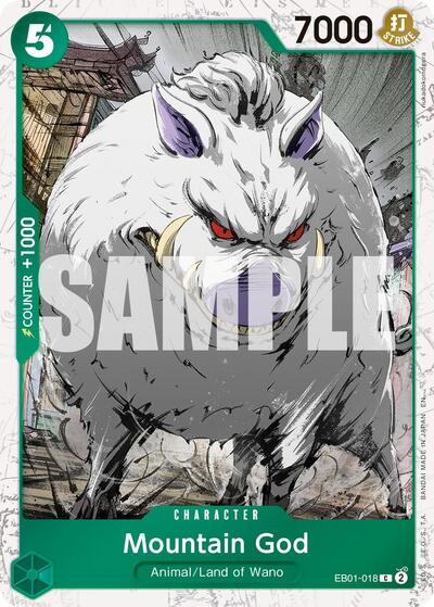 Mountain God Pirate Foil (PRB-02) #EB01-018 Common (Foil Near Mint) Premium Booster -The Best- Vol. 2 One Piece Card Game: 2025