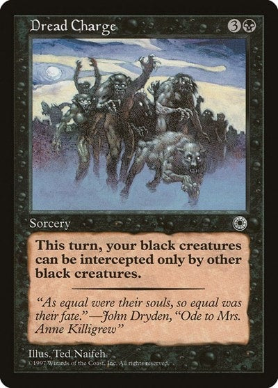 Dread Charge (POR) #88 Rare (Heavily Played) Portal Magic: The Gathering: 1997
