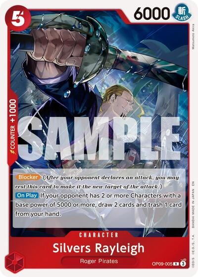 Silvers Rayleigh - OP09-005 (Reprint) (PRB-02) #OP09-005 Rare (Foil Lightly Played) Premium Booster -The Best- Vol. 2 One Piece Card Game: 2025