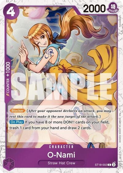 O Nami Pirate Foil (PRB-02) #ST18-002 Common (Foil Near Mint) Premium Booster -The Best- Vol. 2 One Piece Card Game: 2025