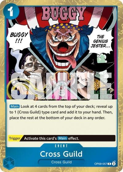Cross Guild (Reprint) (PRB-02) #OP09-057 Rare (Foil Lightly Played) Premium Booster -The Best- Vol. 2 One Piece Card Game: 2025