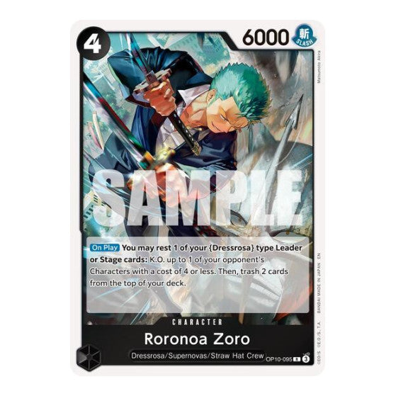 Roronoa Zoro - OP10-095 (Reprint) (PRB-02) #OP10-095 Rare (Foil Near Mint) Premium Booster -The Best- Vol. 2 One Piece Card Game: 2025