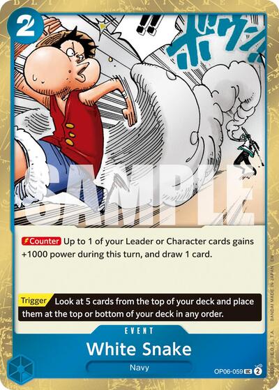 White Snake Pirate Foil (PRB-02) #OP06-059 Uncommon (Foil Near Mint) Premium Booster -The Best- Vol. 2 One Piece Card Game: 2025