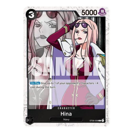 Hina (Pirate Foil) (PRB-02) #ST06-008 Common (Foil Near Mint) Premium Booster -The Best- Vol. 2 One Piece Card Game: 2025