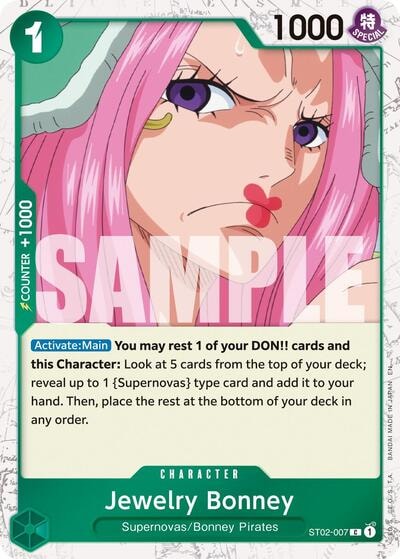 Jewelry Bonney ST02 007 Pirate Foil (PRB-02) #ST02-007 Common (Foil Near Mint) Premium Booster -The Best- Vol. 2 One Piece Card Game: 2025