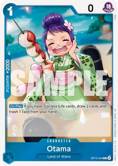 Otama (OP13) #OP13-043 Rare (Foil Near Mint) Carrying On His Will One Piece Card Game: 2025