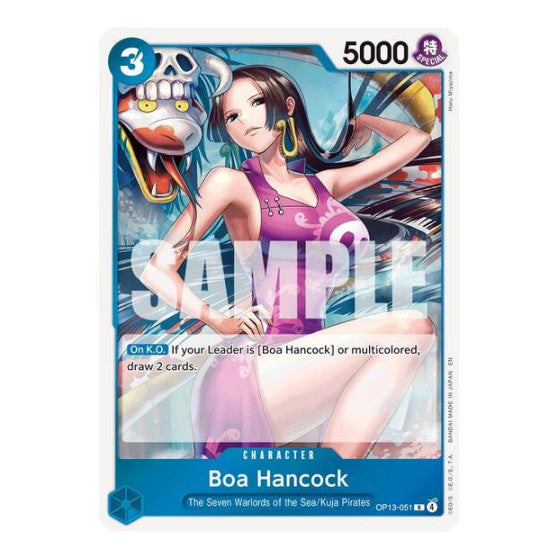 Boa Hancock (OP13) #OP13-051 Rare (Foil Near Mint) Carrying On His Will One Piece Card Game: 2025