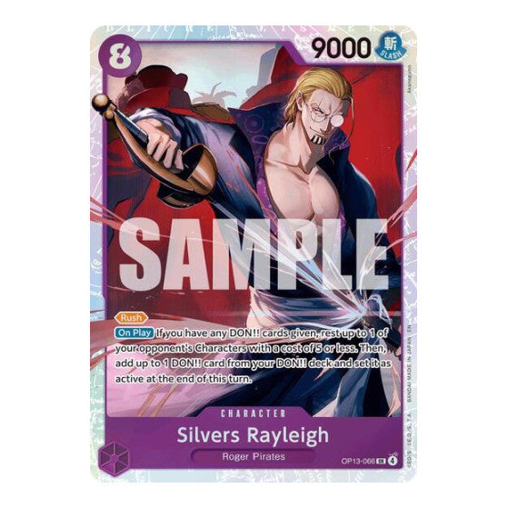 Silvers Rayleigh (OP13) #OP13-066 Super Rare (Foil Near Mint) Carrying On His Will One Piece Card Game: 2025