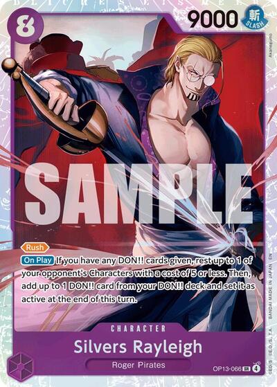 Silvers Rayleigh (OP13) #OP13-066 Super Rare (Foil Near Mint) Carrying On His Will One Piece Card Game: 2025