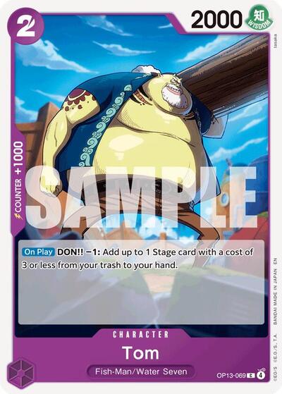 Tom (OP13) #OP13-069 Common (Near Mint) Carrying On His Will One Piece Card Game: 2025