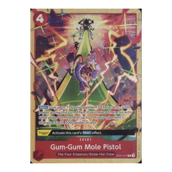 Gum-Gum Mole Pistol (Premium Card Collection -Best Selection Vol. 5-) (OP-PR) #ST21-017 Common (Foil Near Mint) One Piece Promotion Cards One Piece Card Game: 2022