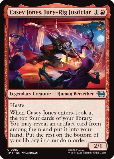 Casey Jones, Jury-Rig Justiciar (TMT) #87 Uncommon (Lightly Played) Teenage Mutant Ninja Turtles Magic: The Gathering: 2026