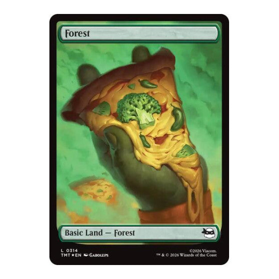 Forest (0314) (Surge Foil) (TMT) #314 Land (Foil Near Mint) Teenage Mutant Ninja Turtles Magic: The Gathering: 2026
