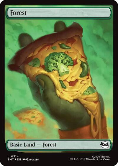 Forest 0314 Surge Foil (TMT) #314 Land (Foil Near Mint) Teenage Mutant Ninja Turtles Magic: The Gathering: 2026