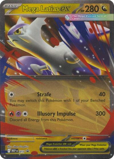 Mega Latias ex 011 (MEP) #011 Promo (Holofoil Near Mint) ME: Mega Evolution Promo Pokemon: 2025