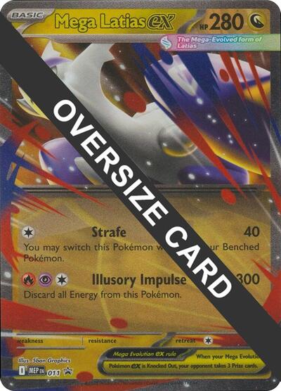 Mega Latias ex 011 (PR) #011 Promo (Holofoil Near Mint) Jumbo Cards Pokemon: 2015
