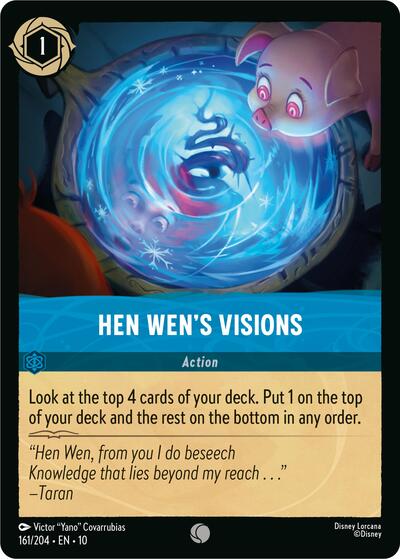 Hen Wen's Visions (10) #161/204 Common (Near Mint) Whispers in the Well Disney Lorcana: 2025
