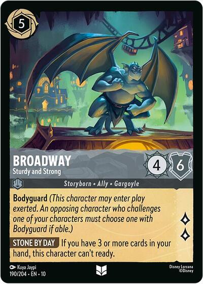 Broadway - Sturdy and Strong (10) #190/204 Uncommon (Near Mint) Whispers in the Well Disney Lorcana: 2025