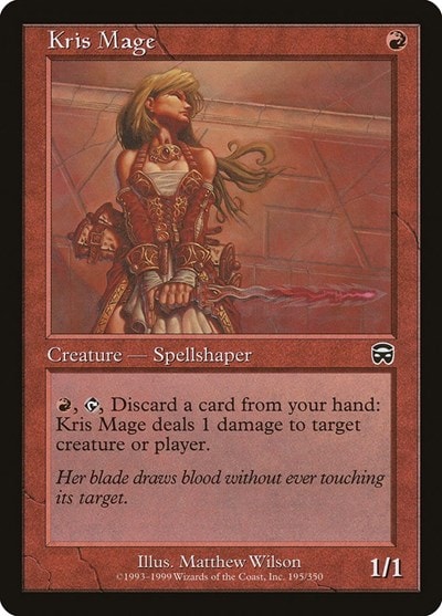 Kris Mage (MMQ) #195 Common (Heavily Played) Mercadian Masques Magic: The Gathering: 1999