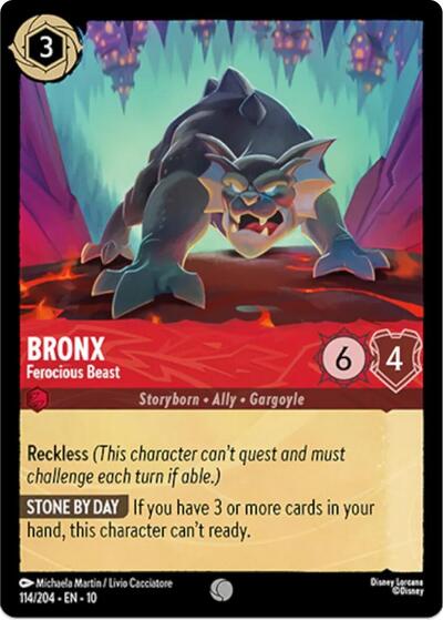 Bronx - Ferocious Beast (10) #114/204 Common (Near Mint) Whispers in the Well Disney Lorcana: 2025
