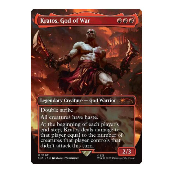 Kratos, God of War (SLD) #2207 Mythic Rare (Near Mint) Secret Lair Drop Series Magic: The Gathering: 2026