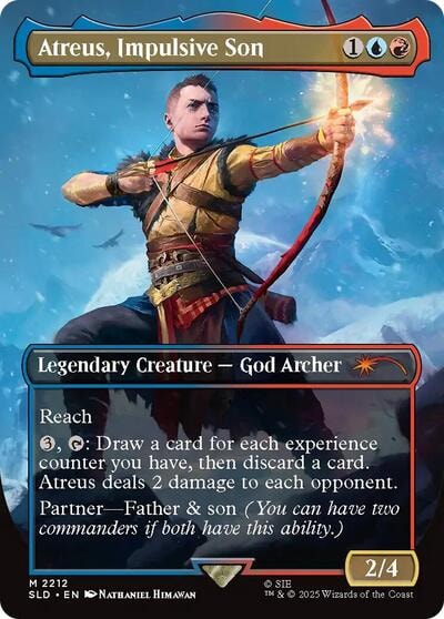 Atreus, Impulsive Son (SLD) #2212 Mythic Rare (Foil Near Mint) Secret Lair Drop Series Magic: The Gathering: 2026