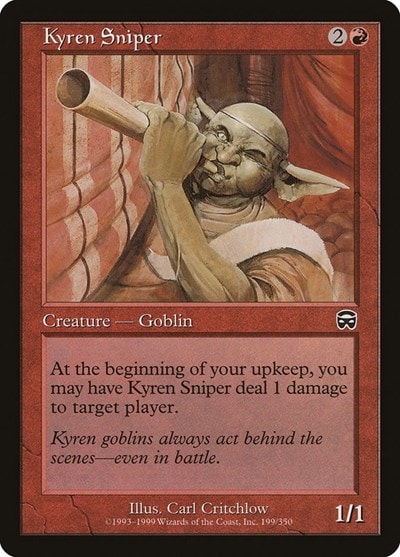 Kyren Sniper (MMQ) #199 Common (Heavily Played) Mercadian Masques Magic: The Gathering: 1999