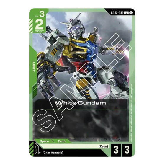 White Gundam (GD02) #GD02-032 Common (Lightly Played) Dual Impact Gundam Card Game: 2025