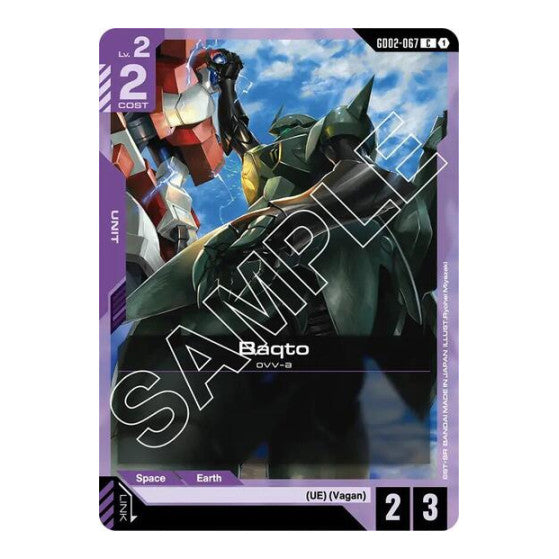 Baqto (GD02) #GD02-067 Common (Lightly Played) Dual Impact Gundam Card Game: 2025