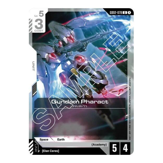 Gundam Pharact (GD02) #GD02-078 Uncommon (Lightly Played) Dual Impact Gundam Card Game: 2025