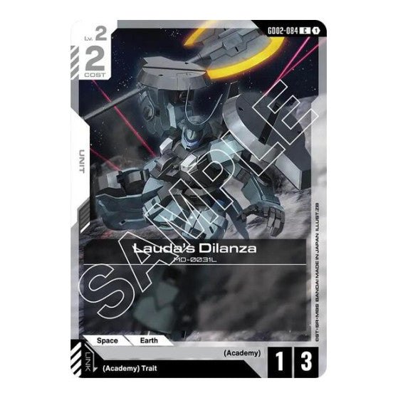 Lauda's Dilanza (GD02) #GD02-084 Common (Lightly Played) Dual Impact Gundam Card Game: 2025