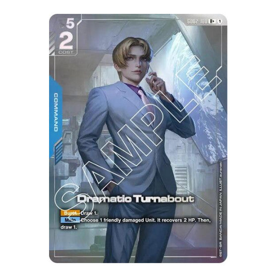 Dramatic Turnabout (R+) (GD02) #GD02-100 R+ (Holofoil Near Mint) Dual Impact Gundam Card Game: 2025