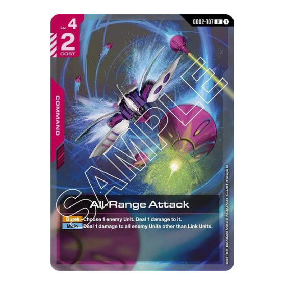 All Range Attack (GD02) #GD02-107 Rare (Holofoil Near Mint) Dual Impact Gundam Card Game: 2025