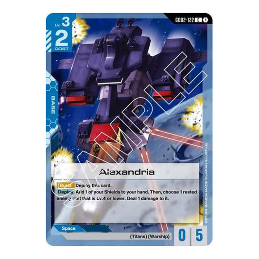 Alexandria (GD02) #GD02-122 Common (Lightly Played) Dual Impact Gundam Card Game: 2025
