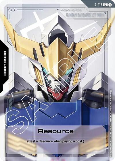 Resource R 017 (GD02) #R-017 Common (Near Mint) Dual Impact Gundam Card Game: 2025