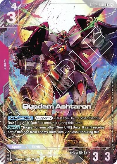 Gundam Ashtaron (R+) (GD02) #GD02-040 R+ (Holofoil Near Mint) Dual Impact Gundam Card Game: 2025