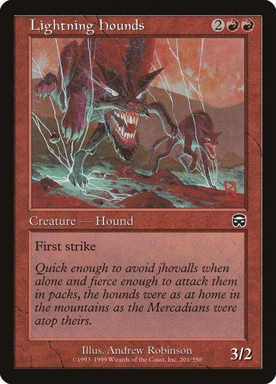 Lightning Hounds (MMQ) #201 Common Mercadian Masques Magic: The Gathering: 1999