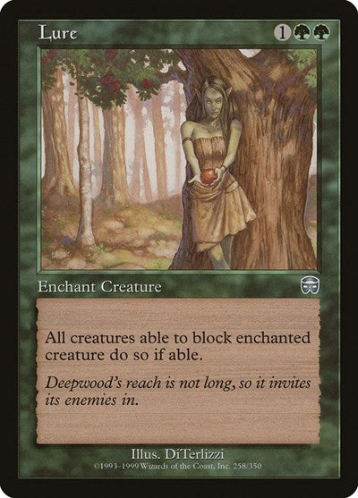 Lure (MMQ) #258 Uncommon (Lightly Played) Mercadian Masques Magic: 1999