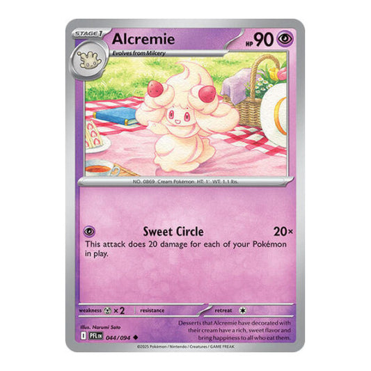 Alcremie (PFL) #044/094 Uncommon ME02: Phantasmal Flames Pokemon: 2025