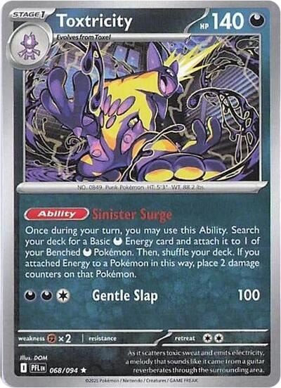 Toxtricity (PFL) #068/094 Rare ME02: Phantasmal Flames Pokemon: 2025