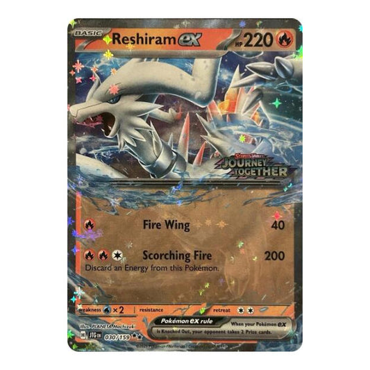 Reshiram ex (Journey Together Stamped) (MCAP) #030/159 Double Rare (Holofoil Near Mint) Miscellaneous Cards & Products Pokemon: 2026