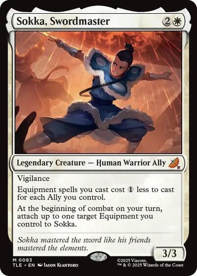 Sokka Swordmaster (TLE) #83 Mythic Rare (Lightly Played) Avatar: The Last Airbender: Eternal-Legal Magic: The Gathering: 2025