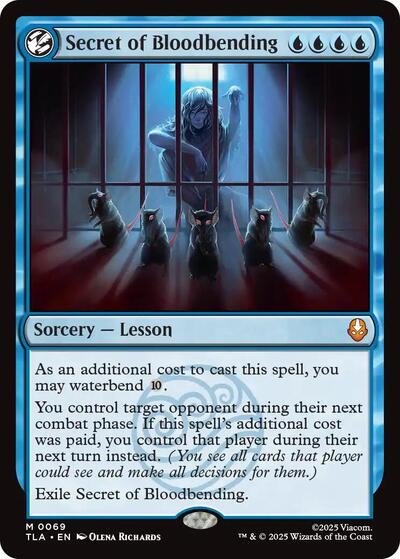 Secret of Bloodbending (TLA) #69 Mythic Rare (Lightly Played) Avatar: The Last Airbender Magic: The Gathering: 2025