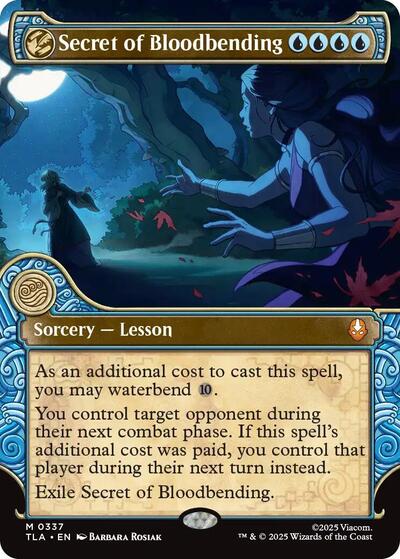 Secret of Bloodbending Showcase (TLA) #337 Mythic Rare (Foil Near Mint) Avatar: The Last Airbender Magic: The Gathering: 2025