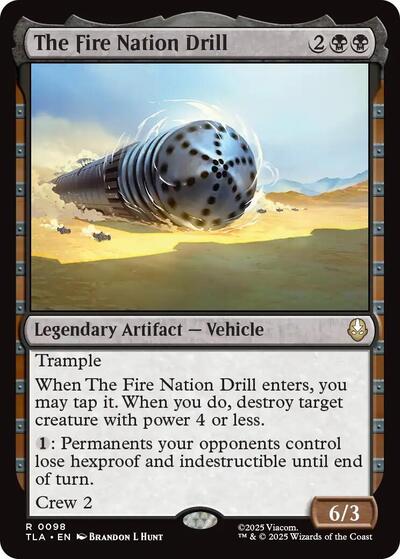 The Fire Nation Drill (TLA) #98 Rare Avatar: The Last Airbender Magic: 2025