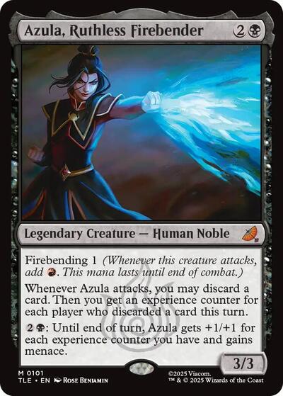 Azula Ruthless Firebender (TLE) #101 Mythic Rare (Foil Near Mint) Avatar: The Last Airbender: Eternal-Legal Magic: The Gathering: 2025