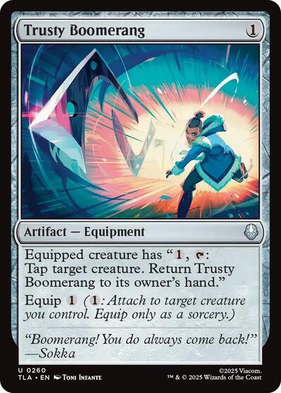 2025 Magic: Avatar: The Last Airbender (TLA) - Trusty Boomerang (#260, Uncommon)