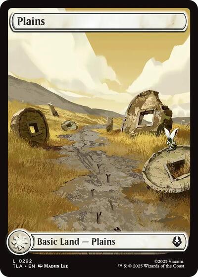 Plains 0292 (TLA) #292 Land (Lightly Played) Avatar: The Last Airbender Magic: The Gathering: 2025